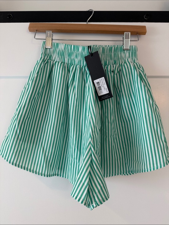 Lioness Dresses & Skirts - Lioness Green and White Striped Shorts